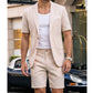 👔🩳 Kurzarm-Blazer-Shorts-Set – vielseitig und bequem🔥Kostenloser Versand🔥