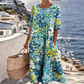 🌺🌸 Lockeres Blumen-Sommerkleid mit versteckten Taschen