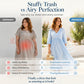 👗Maxikleid für Damen mit V-Ausschnitt und 3/4-Ärmeln