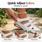 🌿 Bequeme Keilsandalen mit Klettverschluss – luftig und stützend
