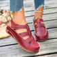🌿 Bequeme Keilsandalen mit Klettverschluss – luftig und stützend
