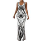 👗Damen Maxikleid mit Blumenmuster | Premium Stoff & figurbetont für Urlaub & Anlässe ✨