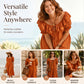 🌙 Heute um Mitternacht vorbei – verpassen Sie es nicht, sonst warten Sie ein Jahr! Maxikleid für Damen im Bohemian-Stil mit Rüschen am Ausschnitt