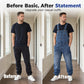 👖 Klassischer Jeansoverall für Herren mit verstellbaren Trägern