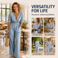 ⏳Zeitlich begrenztes Angebot 50% Rabatt⏰Damen elegantes V-Ausschnitt Weitbein-Jumpsuit👚👖