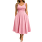 🔔 Letzte 100 Stück – solange der Vorrat reicht! Elegantes Damenkleid mit V-Ausschnitt und Taschen