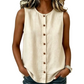 Damen ärmelloses Tanktop mit Knopfleiste