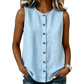 Damen ärmelloses Tanktop mit Knopfleiste