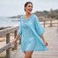 ✨Neu eingetroffen✨🌊Fließendes Patchwork-Strandkleid mit Boho-Quasten – ideal für den Urlaub