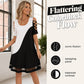 ⌛Limited-Time Offer-Women's Color-Block Crew-Neck Midi Dress with Mesh Hem