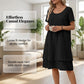 👗🌸 Lockeres A-Linien-Kleid mit doppeltem Saum