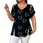 🌺Damen Lässiges V-Ausschnitt Kurzarm T-Shirt