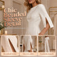 🔔 Letzte 100 Stück – solange der Vorrat reicht! ✨Eleganter, schmal geschnittener Jumpsuit mit Perlenverzierung