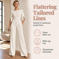 🔔 Letzte 100 Stück – solange der Vorrat reicht! ✨Eleganter, schmal geschnittener Jumpsuit mit Perlenverzierung
