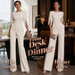 🔔 Letzte 100 Stück – solange der Vorrat reicht! ✨Eleganter, schmal geschnittener Jumpsuit mit Perlenverzierung