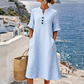 🔔 Letzte 100 Stück – solange der Vorrat reicht!👗Lässiges Sommerkleid mit Knöpfen für Damen
