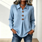 Bestseller🔥 👚 Elegantes Oberteil mit Schlagkragen und Knöpfen – zeitlos und stilvoll für Büro und Alltag