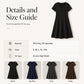 Absolut im Trend! ⭐ 🎀 Stilvolles A-Linien-Kleid mit V-Ausschnitt und Wellendetail – die hohe Taille streckt die Figur optisch