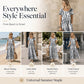 Aktueller Trend⭐💃 Fließendes Midi-Kleid im Tie-Dye-Look mit elegantem Fall – vielseitiger Stil für Urlaub und Stadtrundgänge
