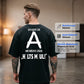 Herren-Kurzarm-T-Shirt mit Rückenaufdruck