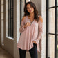 Must-Have🔥 Spitzen-Top mit freien Schultern und Reißverschluss – Ausgefallene Details & atmungsaktiver Stoff für mühelosen Stil ✨