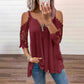 Must-Have🔥 Spitzen-Top mit freien Schultern und Reißverschluss – Ausgefallene Details & atmungsaktiver Stoff für mühelosen Stil ✨