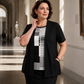 Aktuelle Trends👚Zweiteiliges Oberteil in Farbblock-Optik für Damen