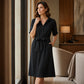 🏆Bestseller👗 Damen-Shirtkleid mit 3/4-Ärmeln & Gürtel – Figurschmeichelnd, vielseitig & bequem | Perfekt für jeden Anlass