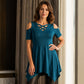 Saisonstil 🌸Damen Cold-Shoulder-Criss-Cross-Oberteil