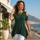 Saisonstil 🌸Damen Cold-Shoulder-Criss-Cross-Oberteil