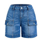 Saison-Style 🌸Lässige Jeansshorts für Damen mit Stretch