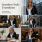 Top-bewertet ⭐ Eleganter Damenmantel aus Denim mit geripptem Strick-Einsatz
