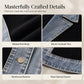 Top-bewertet ⭐ Eleganter Damenmantel aus Denim mit geripptem Strick-Einsatz