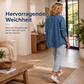 Legere kragenlose Damen-Strickjacke mit Knopfverschluss