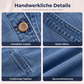 Legere kragenlose Damen-Strickjacke mit Knopfverschluss
