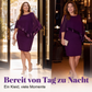 Damen Kleid mit unregelmäßigem Pailletten-Patchwork und Cold-Shoulder-Design