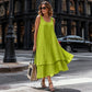👗✨Jetzt im Trend – ärmelloses Doppelschicht-Kleid