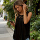 👚 Top-bewertet – luftiges Spitzen-Top mit Falten