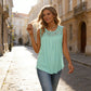 👚 Top-bewertet – luftiges Spitzen-Top mit Falten