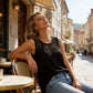 👚 Top-bewertet – luftiges Spitzen-Top mit Falten