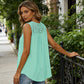 👚 Top-bewertet – luftiges Spitzen-Top mit Falten