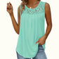 👚 Top-bewertet – luftiges Spitzen-Top mit Falten