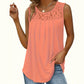 👚 Top-bewertet – luftiges Spitzen-Top mit Falten