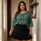 Damen-Bluse in Übergröße mit Paisleymuster