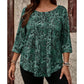 Damen-Bluse in Übergröße mit Paisleymuster