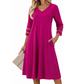 🔥 Top-bewertet – V-Ausschnitt-Midikleid – vielseitig und elegant ✨