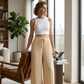 Bestseller🔥 👖 Weite Plisseehose mit verstellbarem Kordelzug – weich fallend und knitterfrei elegant