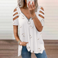 Bestseller💕 Cold-Shoulder-T-Shirt – Trendige Cut-Outs und einfache Kombinierbarkeit für jedes Outfit