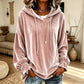 ✨Damen lässiges Samt-Kapuzen-Sweatshirt