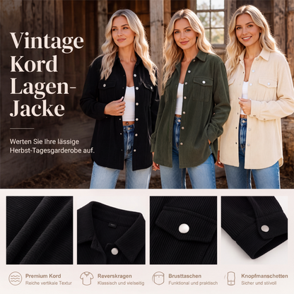 Legere Hemdjacke mit Knopfleiste für Damen